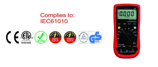 61E 10 A True RMS Multimeter